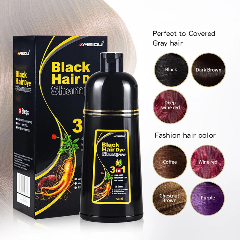 Plant Hair Dye Shampoo  Natural Fast Fuel  Suitable For Repairing Dry And Damaged Hair Of All Ages  Herbal Essence Hair Product