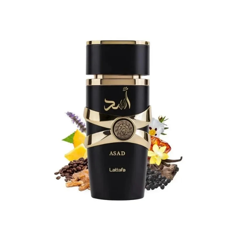 Lattafa Asad Black Edition - Perfume Unissex 100ml Floral