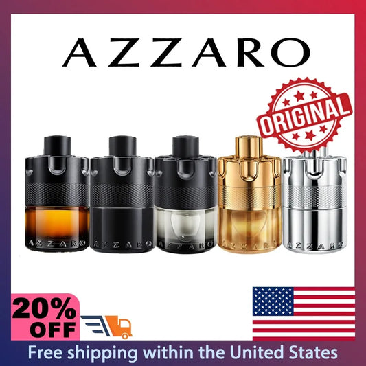 100ml Azzaro Wanted Series Eau de Parfum Spray French Original Luxury Perfumes Cologne for Men Pheromones Perfume Attract Women
