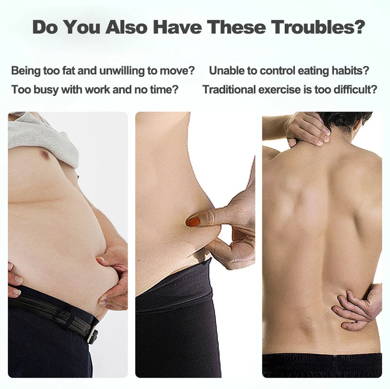 USB Charging Electric Waist Massager - Arm Hip Leg Trainer Weight Loss Shaping Fitness Equipment Portable Belt