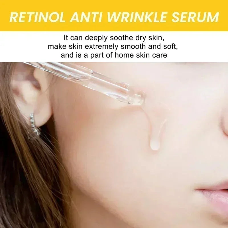 Retinol Anti-Wrinkle Essence Visibly Smoothes Fine Lines Improves Skin Elasticity Remove Facial Wrinkles  Anti-Aging  Lift Firm