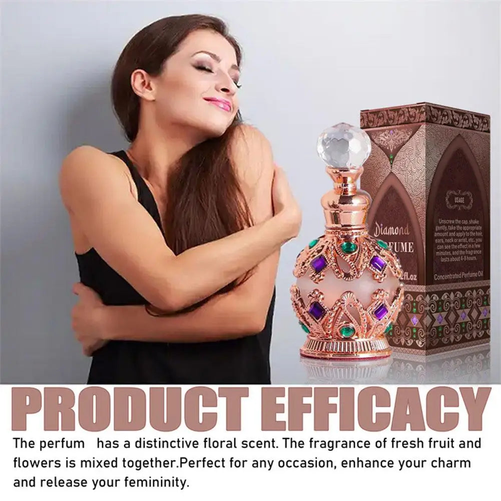 Arabian Rose Perfume - Floral Woody Fragrance 15ml