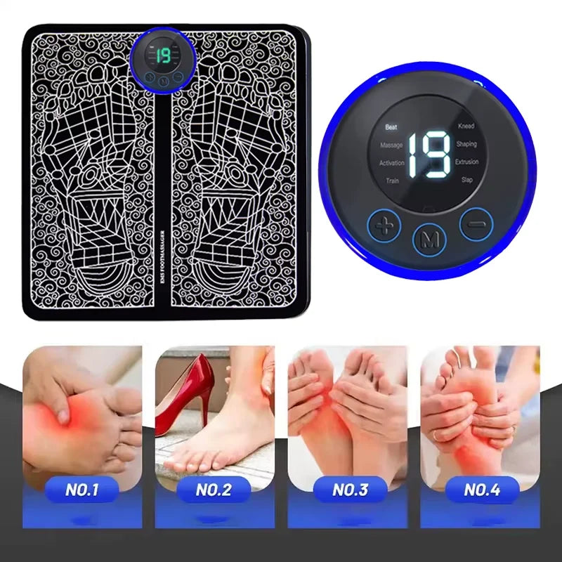 Smart Electric Massage Patch Shoulder and Neck Massager Multi-mode Portable Rechargeable Reusable Full Body Soothing Artifact