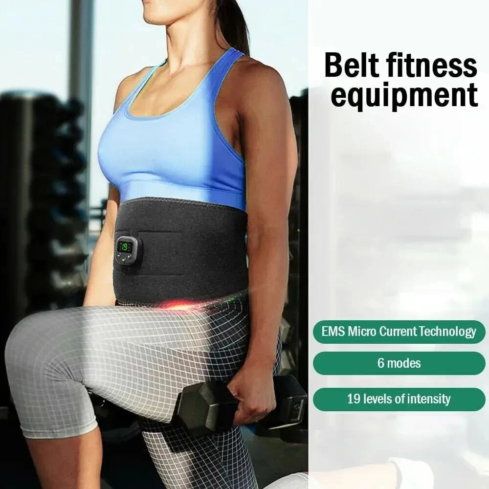 USB Charging Electric Waist Massager - Arm Hip Leg Trainer Weight Loss Shaping Fitness Equipment Portable Belt