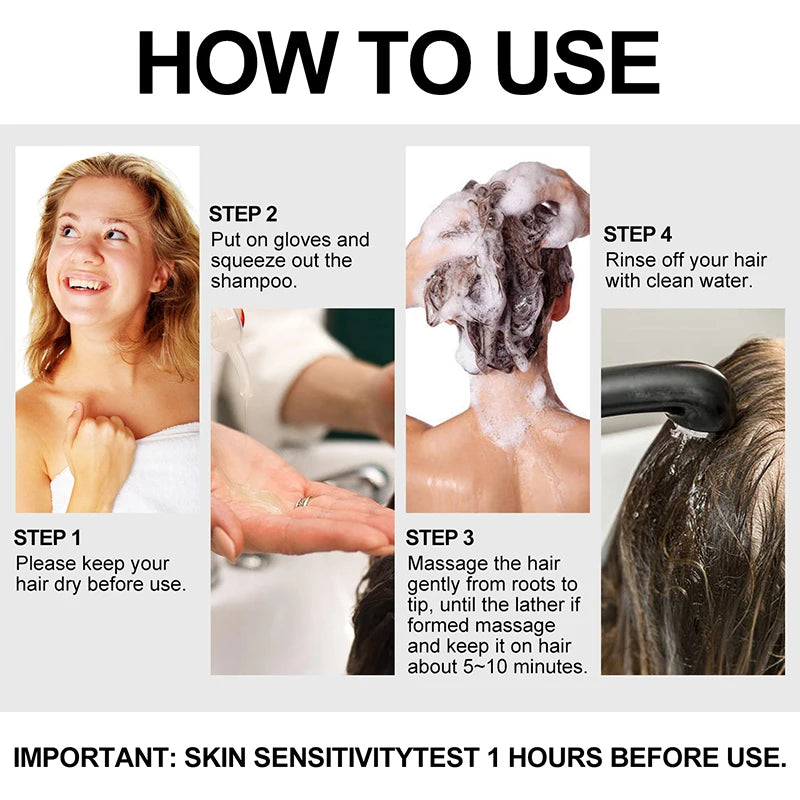 Plant Hair Dye Shampoo  Natural Fast Fuel  Suitable For Repairing Dry And Damaged Hair Of All Ages  Herbal Essence Hair Product