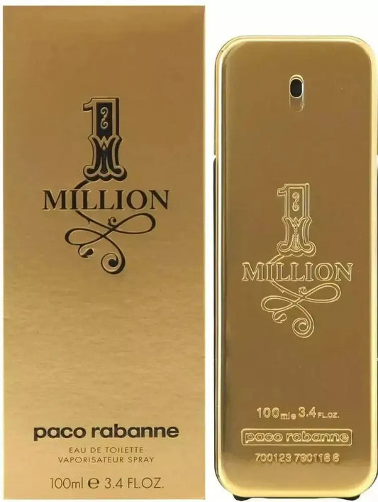 1 Million By Paco Rabanne For Men's Eau De Toilette TESTER 3.4 fl oz 100 ml  Men's Cologne New in Box USA