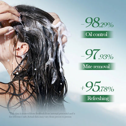 Garlic Anti-Mite Shampoo - Deep cleansing scalp care, specially designed for dandruff and itchy scalps.